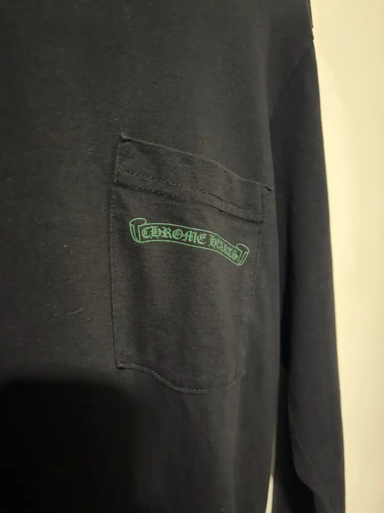 Green on Black Cemetery Longsleeve